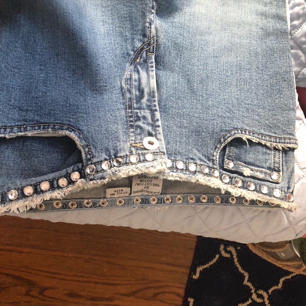 Parasuco crystal studded jeans